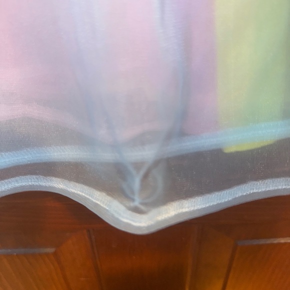 Comme des Garcons Sheer Blue, Pink and Yellow Shirt - Picture 12 of 12